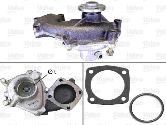 Water Pump, engine cooling (506712)