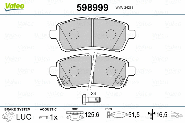 Brake Pad Set, disc brake