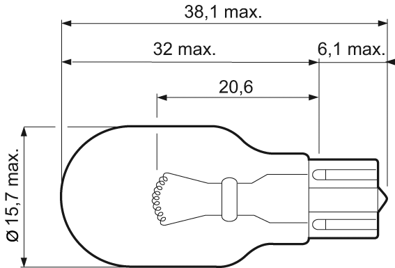 Bulb, direction indicator