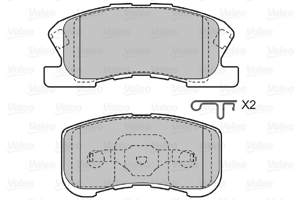 Brake Pad Set, disc brake (598856)