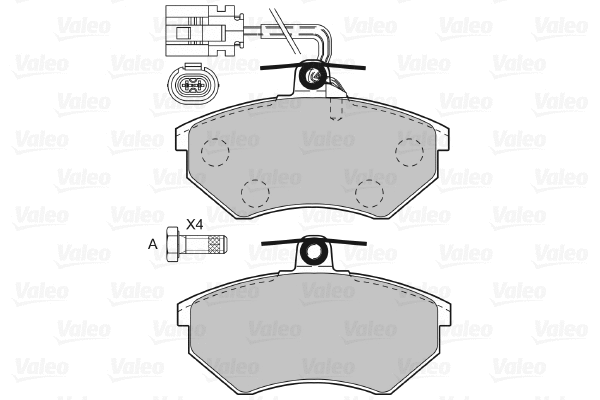 Brake Pad Set, disc brake (598484)