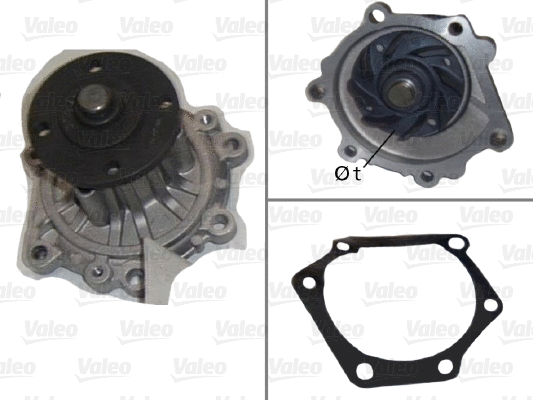 Water Pump, engine cooling (506846)
