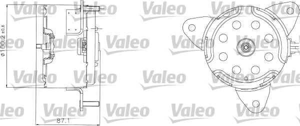 Electric Motor, radiator fan (698303)