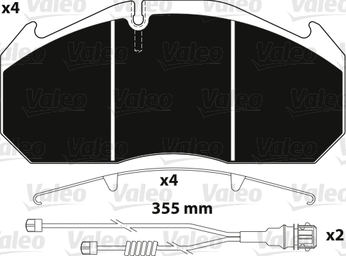 Brake Pad Set, disc brake (882212)