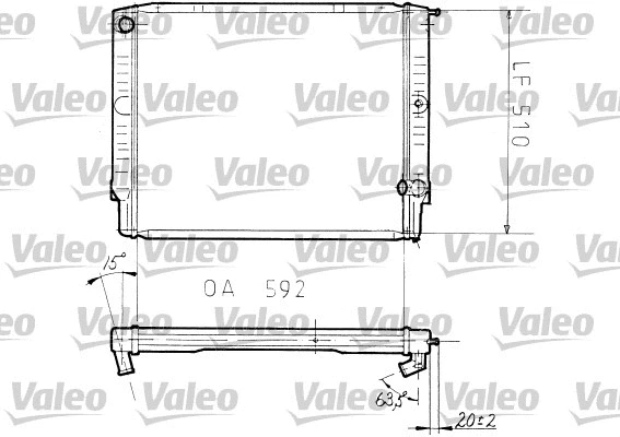 Radiator, engine cooling (810961)