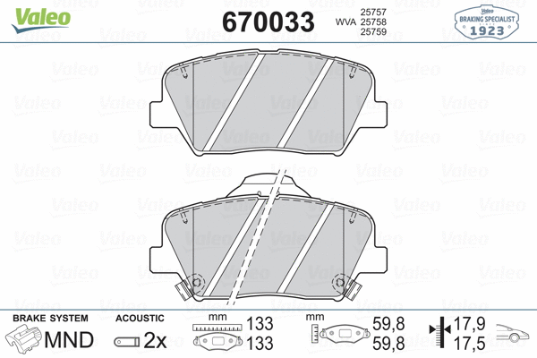 Brake Pad Set, disc brake