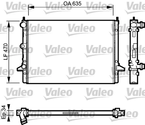 Radiator, engine cooling (732791)
