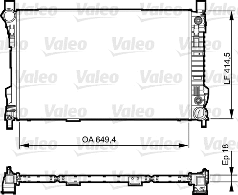 Radiator, engine cooling (735144)