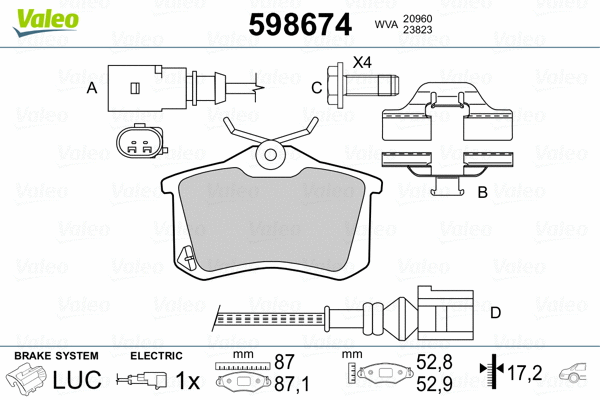 Brake Pad Set, disc brake
