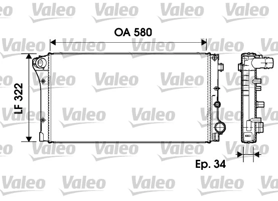 Radiator, engine cooling (732954)