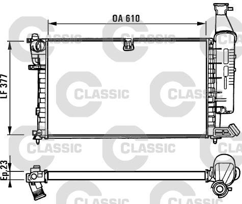 Radiator, engine cooling (231296)
