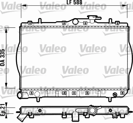 Radiator, engine cooling (732488)