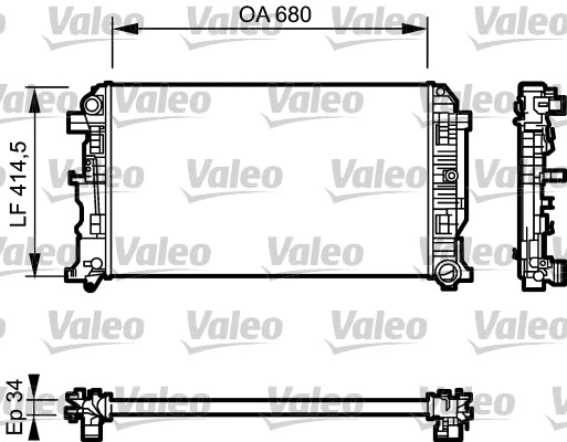 Radiator, engine cooling (734928)