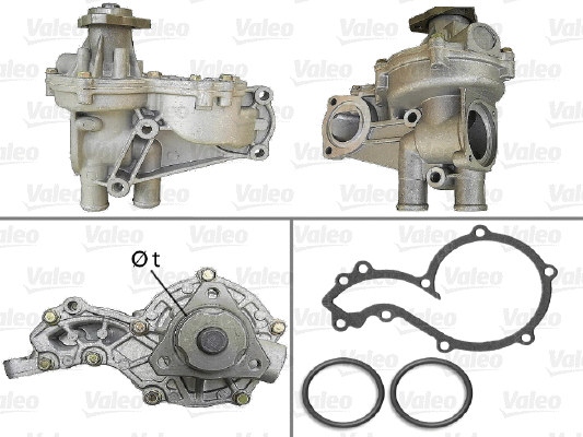 Water Pump, engine cooling (506227)