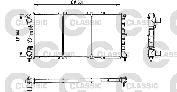 Radiator, engine cooling (230981)