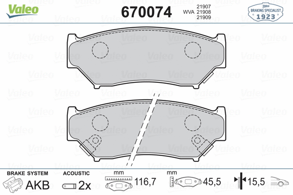 Brake Pad Set, disc brake