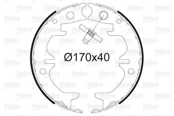 Brake Shoe Set, parking brake (564179)