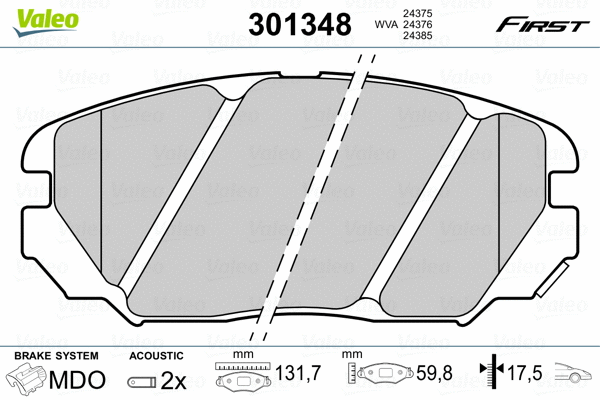 Brake Pad Set, disc brake