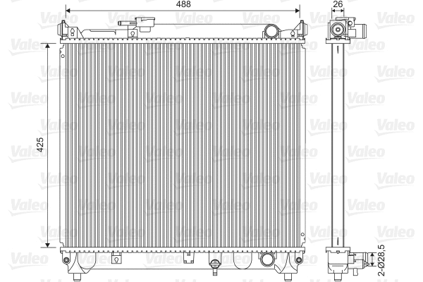 Radiator, engine cooling (734662)
