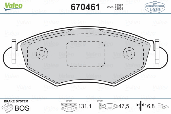 Brake Pad Set, disc brake