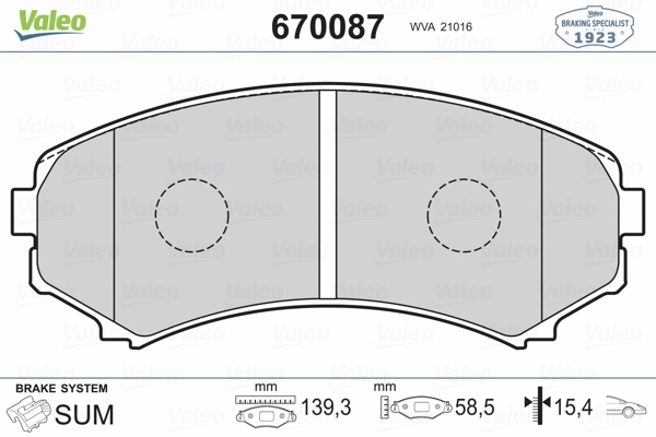 Brake Pad Set, disc brake