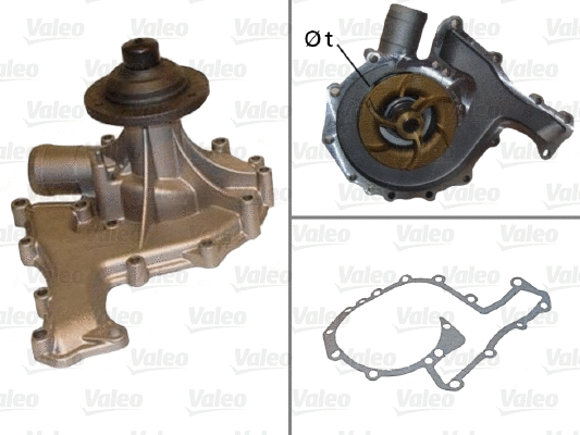 Water Pump, engine cooling (506830)