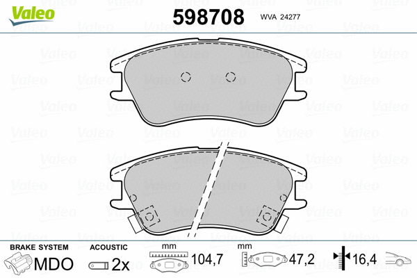 Brake Pad Set, disc brake