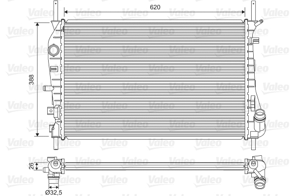 Radiator, engine cooling (735048)