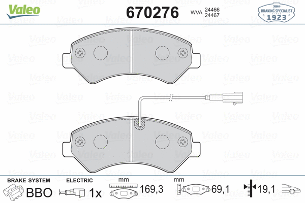 Brake Pad Set, disc brake