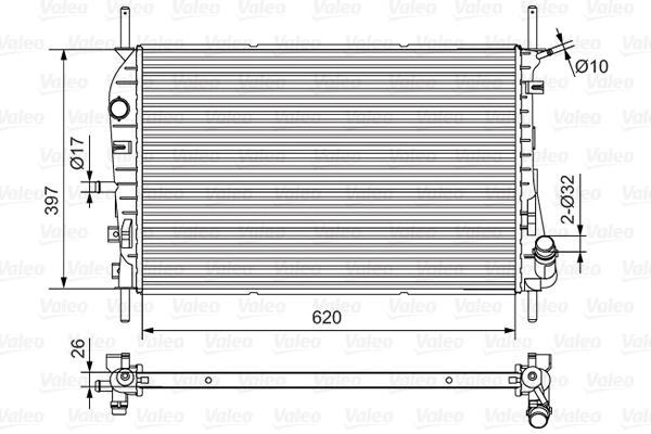Radiator, engine cooling (734699)