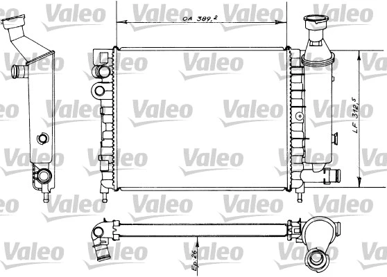 Radiator, engine cooling (730498)