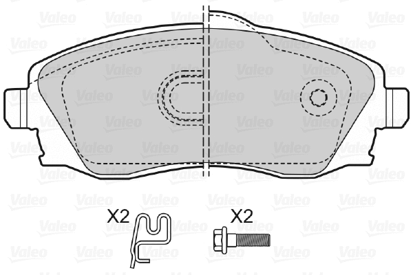 Brake Pad Set, disc brake (598456)
