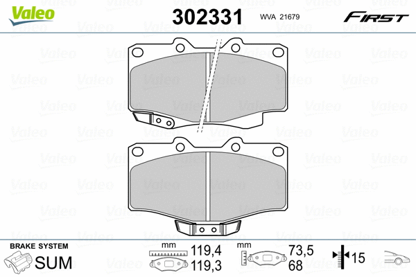 Brake Pad Set, disc brake