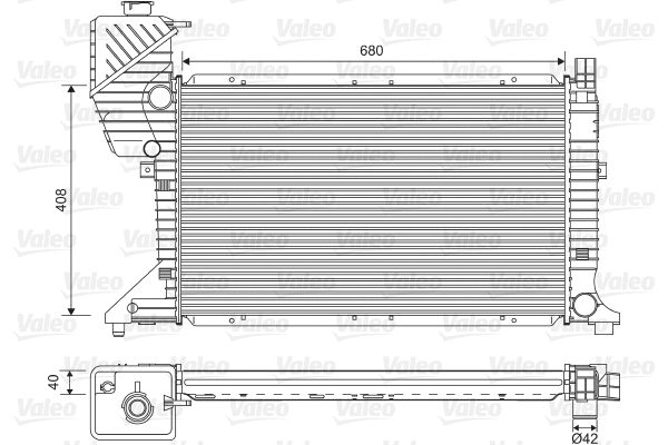 Radiator, engine cooling (734689)