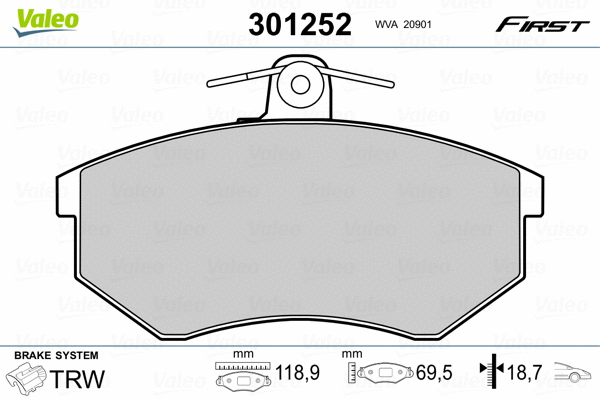 Brake Pad Set, disc brake