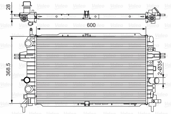 Radiator, engine cooling (701533)