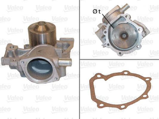Water Pump, engine cooling (506440)