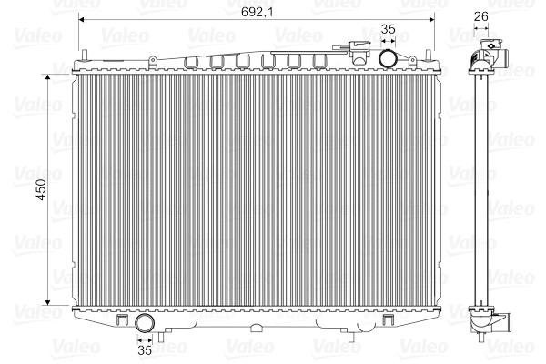 Radiator, engine cooling (735350)