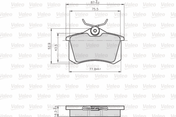 Brake Pad Set, disc brake (872960)