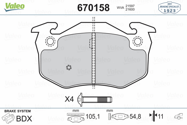 Brake Pad Set, disc brake