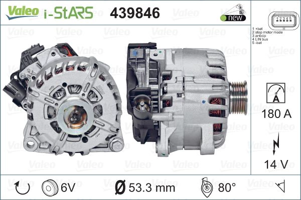 Alternator, starter