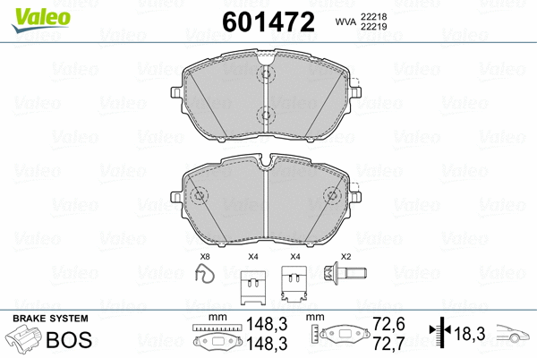 Brake Pad Set, disc brake