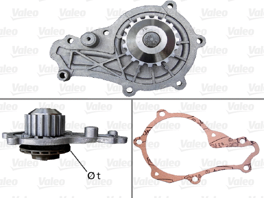 Water Pump, engine cooling (506715)