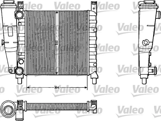 Radiator, engine cooling (883811)