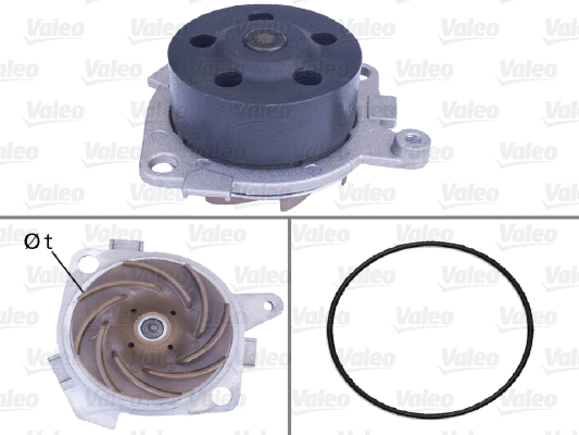 Water Pump, engine cooling (506518)