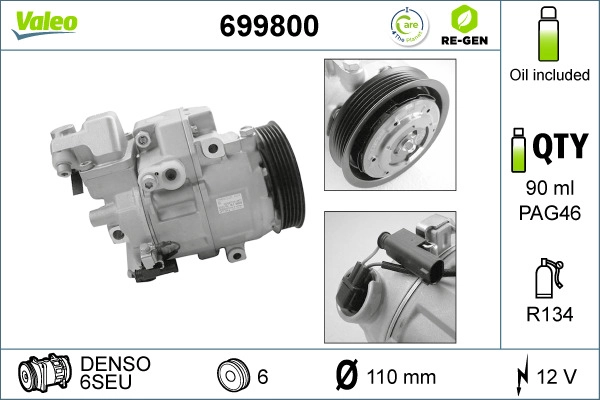 Compressor, air conditioning (699800)