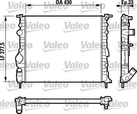 Radiator, engine cooling (732389)