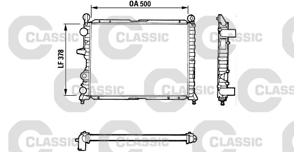 Radiator, engine cooling (311071)