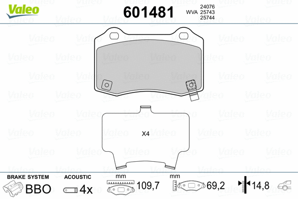 Brake Pad Set, disc brake