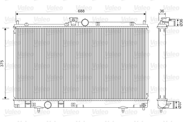 Radiator, engine cooling (701560)